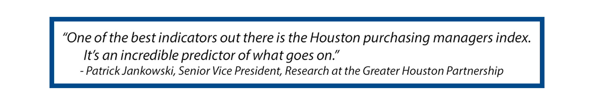 Greater Houston Partnership Comment