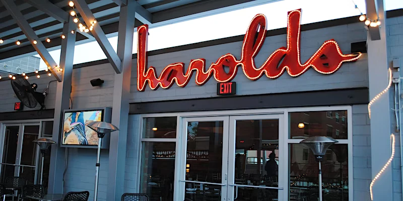 Entrance to Harold's in the Heights