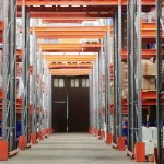 Warehouse scene for Emerging Professional Group Tour of Amazon facility.